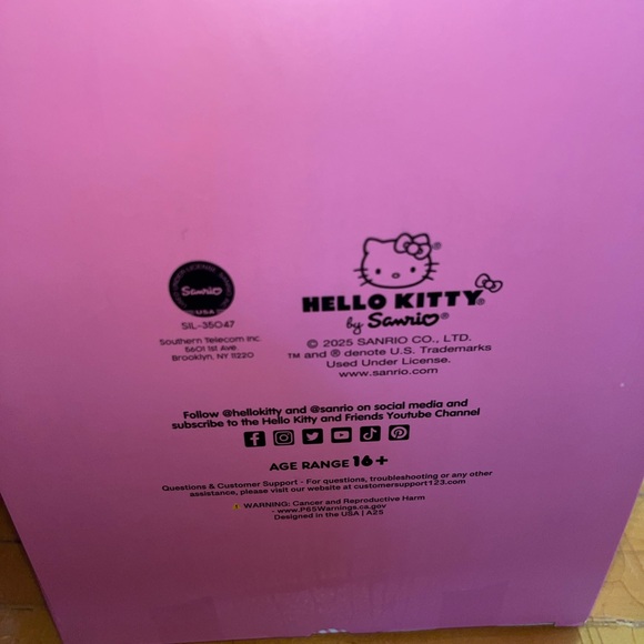 Sanrio Hello Kitty Pink and White Basketball NEW NWT NIB - Picture 6 of 6